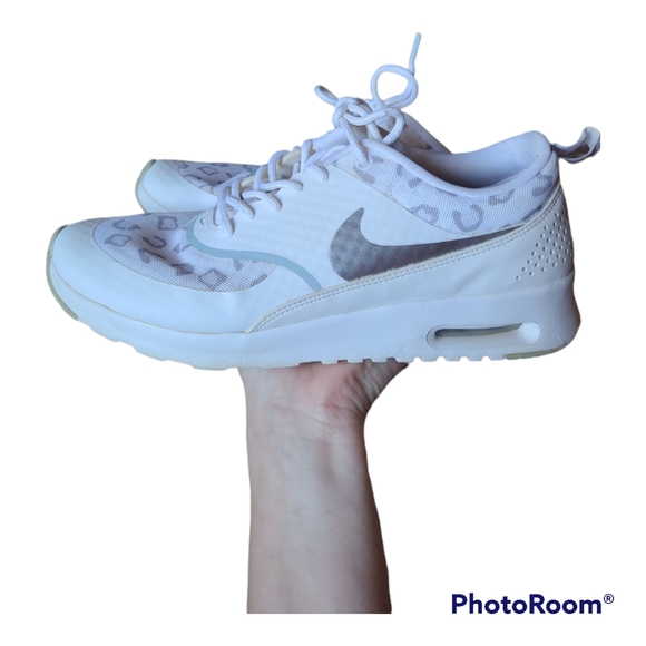 Nike Air Max Theo White w/ Animal Print Women's Sz 10 - Picture 4 of 14